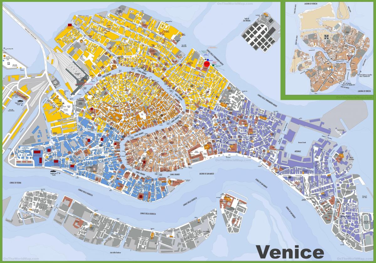 centro do mapa de Veneza