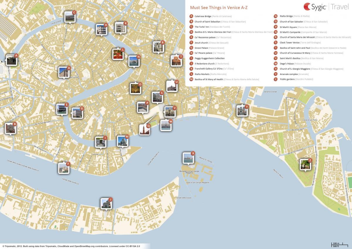 Venezia passeios mapa