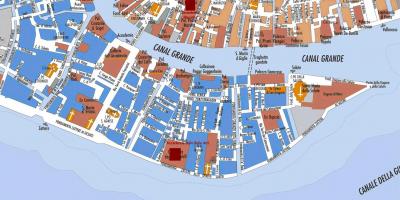 Mapa de zattere Veneza 